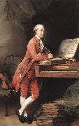 Thomas Gainsborough Portrait of Johann Christian Fischer oil painting